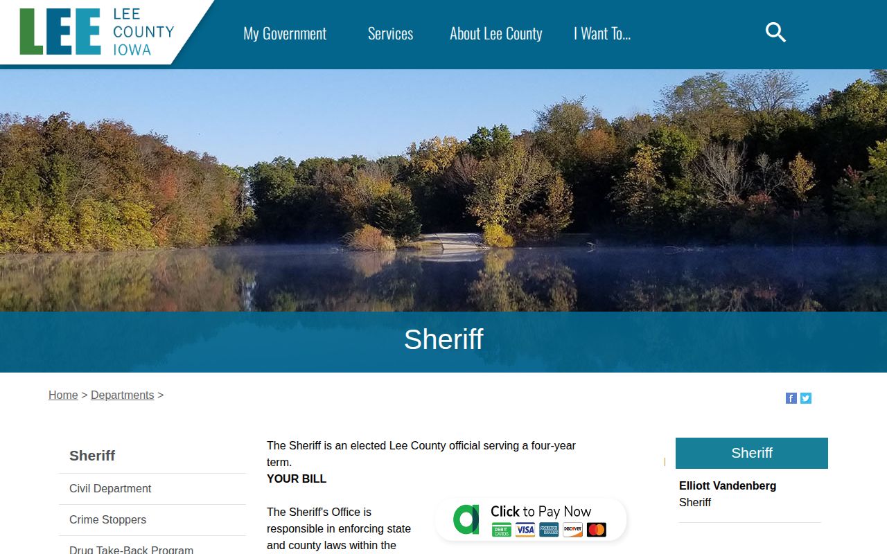 Official Lee County Sheriff contact and jurisdiction page