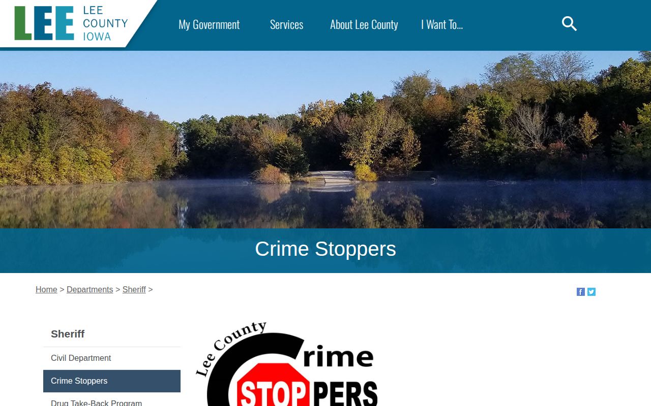 Official Lee County Crime Stoppers information page